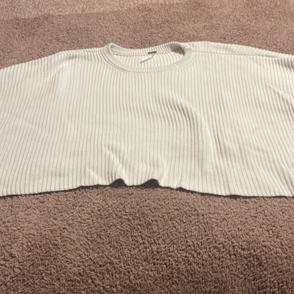COPY - Free People chunky cotton knit dolman sleeve sweater size small